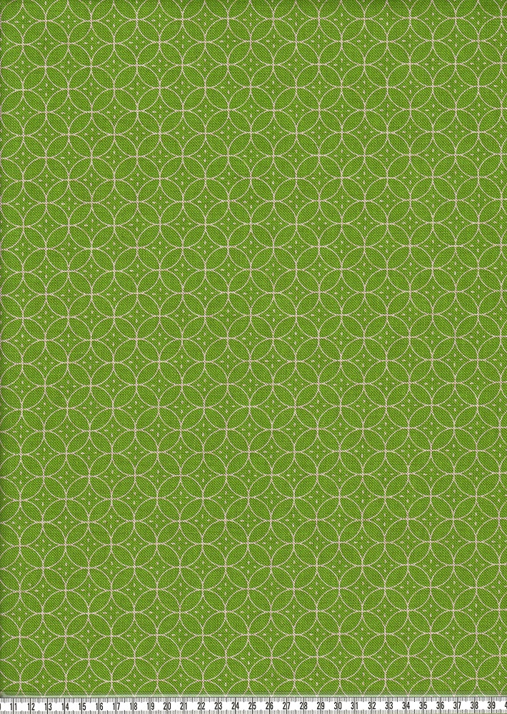 Dekostoff - Anton, geometrisch gemustert, apfelgrün